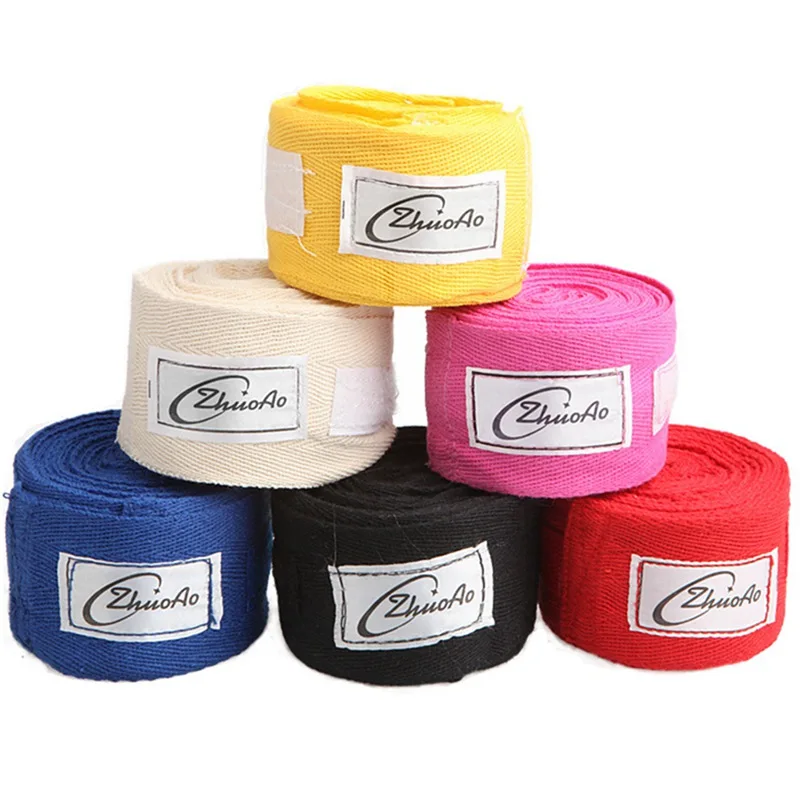 

2pcs/pack 5M length 5cm width Boxing Hand Wraps MMA Muay Thai Kick Boxing Handwraps for Training Bandages