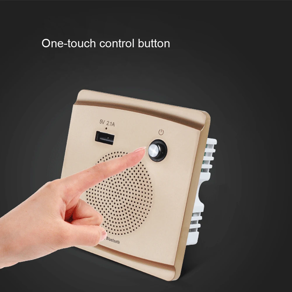 JINSERTA Bluetooth динамик Smart Socket Mount HiFi музыкальный плеер громкой связи 110 230 В и 5 в а USB