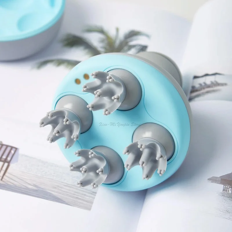 Массажер Youpin Mini 3D для головы устройство сухого и влажного массажа дизайн с