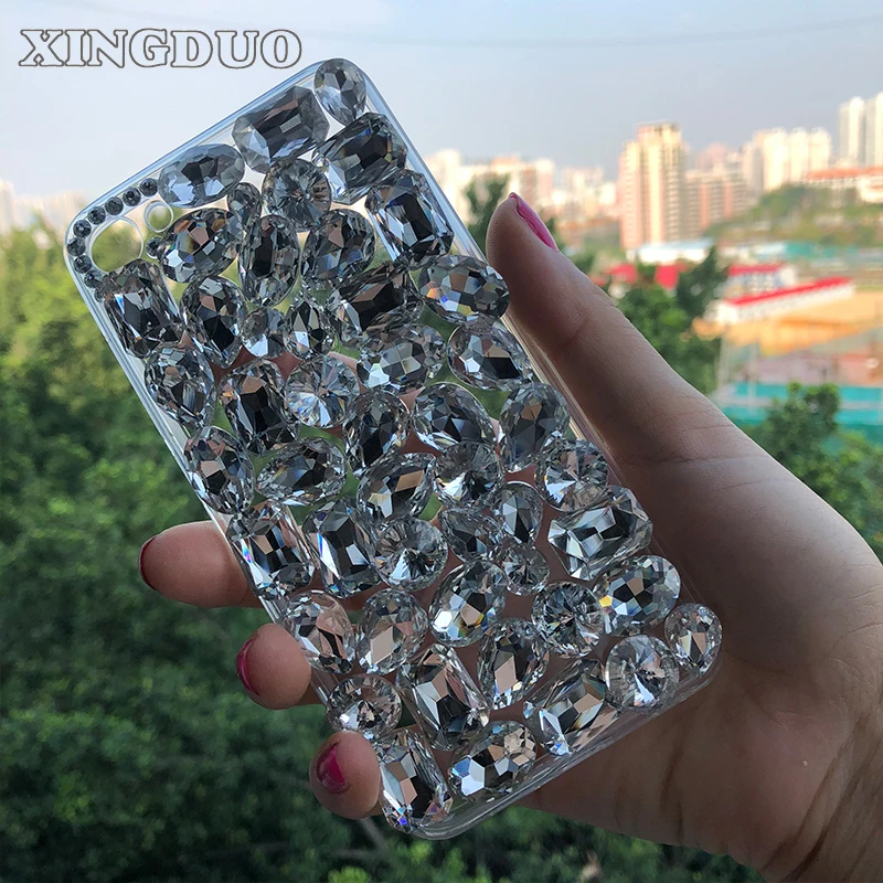 XINGDUO для meizu u10 Роскошный прозрачный Блестящий Алмазный Стразы чехол m3/M5 note/Pro