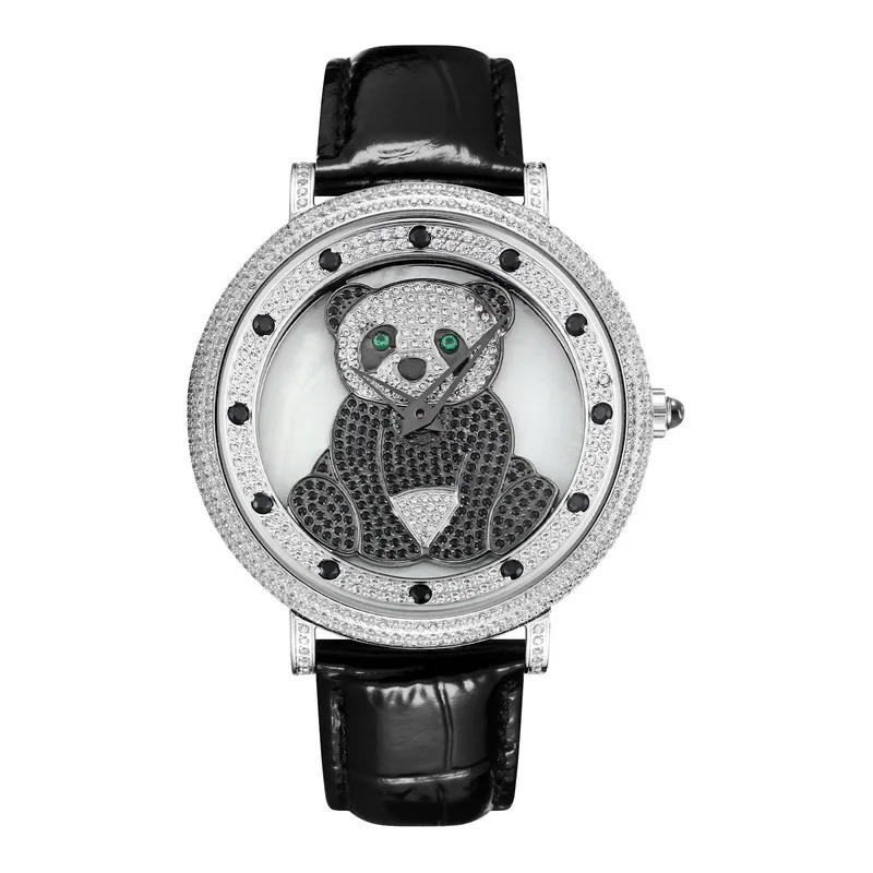 

When The Quartz Rotates, The Giant Panda Is Neutral. The star Is Full Of 5A Cut Zircon. The Large Dial Is For Men And Women.