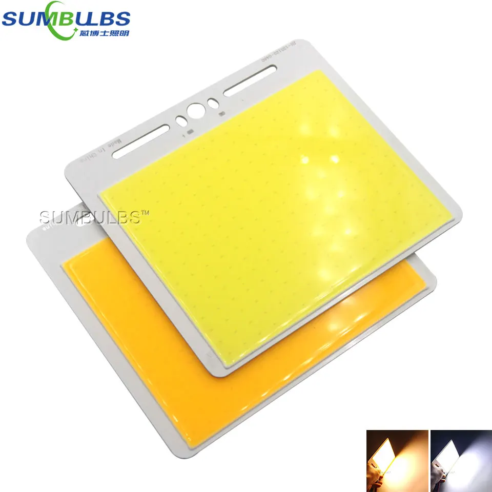 

Sumbulbs 135x120MM 50W COB LED Light Source Chip On Board Warm Pure White 12V Bulbs for DIY House Work Car Lighting 135mm COB