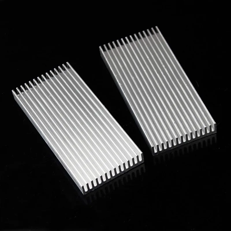 Gdstime-radiador de Alumínio para Eletrônicos Dissipador de Calor 100 mm x mm x 10 mm 100x45x10 mm 10 Peças - Imagem 3