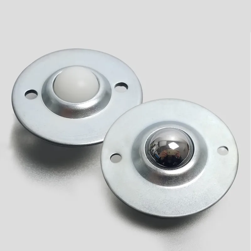 

5Pcs Dia 5/8'' CY-15B CY-16B B Type UFO Flying Saucer Type Nylon Ball Metal Transfer Bearing Unit Conveyor Roller Wheels 15kg