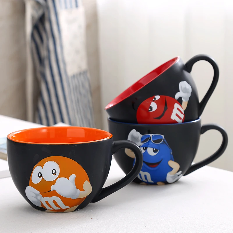 Beli M   M  S MM Kacang Keramik Warna Glasir Kopi Susu Cangkir Air Cangkir Teh Cafe Oatmeal Mug Cangkir Minum