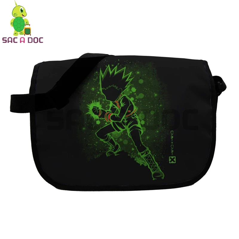 

Anime Hunter X Hunter Gon Fluorescence Messenger Bag for Teenage Girls Boys School Shoulder Bags Women Men Crossbody Handbag
