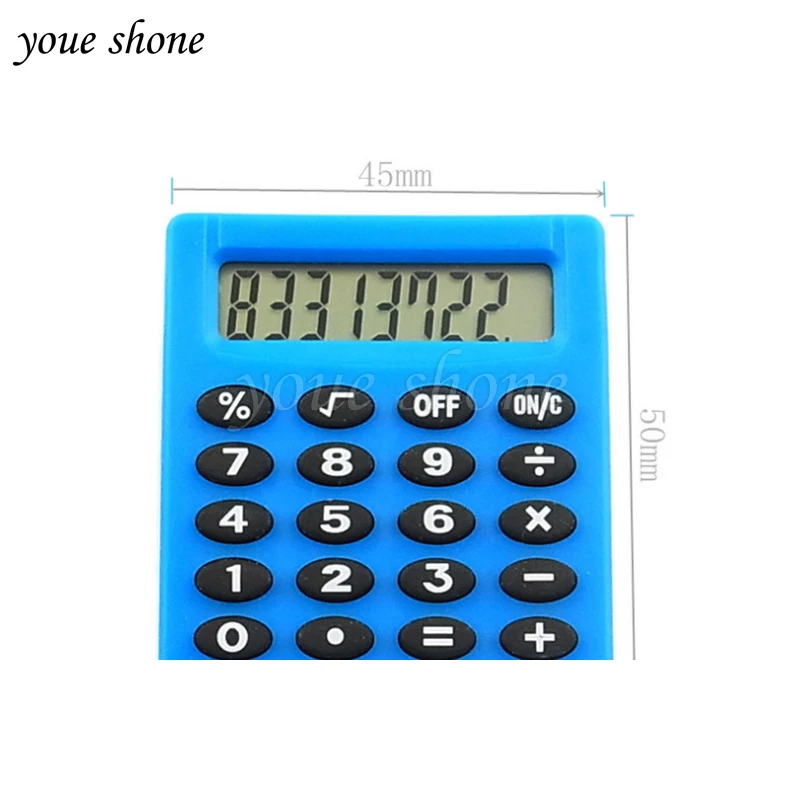 

High Quality 1pcs Pocket Cartoon Mini Calculator Handheld Pocket Type Coin Batteries Calculator for Children Student