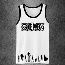 Одна деталь аниме тренировки на бретелях для мужчин женщин бренд фитнес майки для бодибилдинга Мышцы 3d печатных платья Casual Tanks Топ