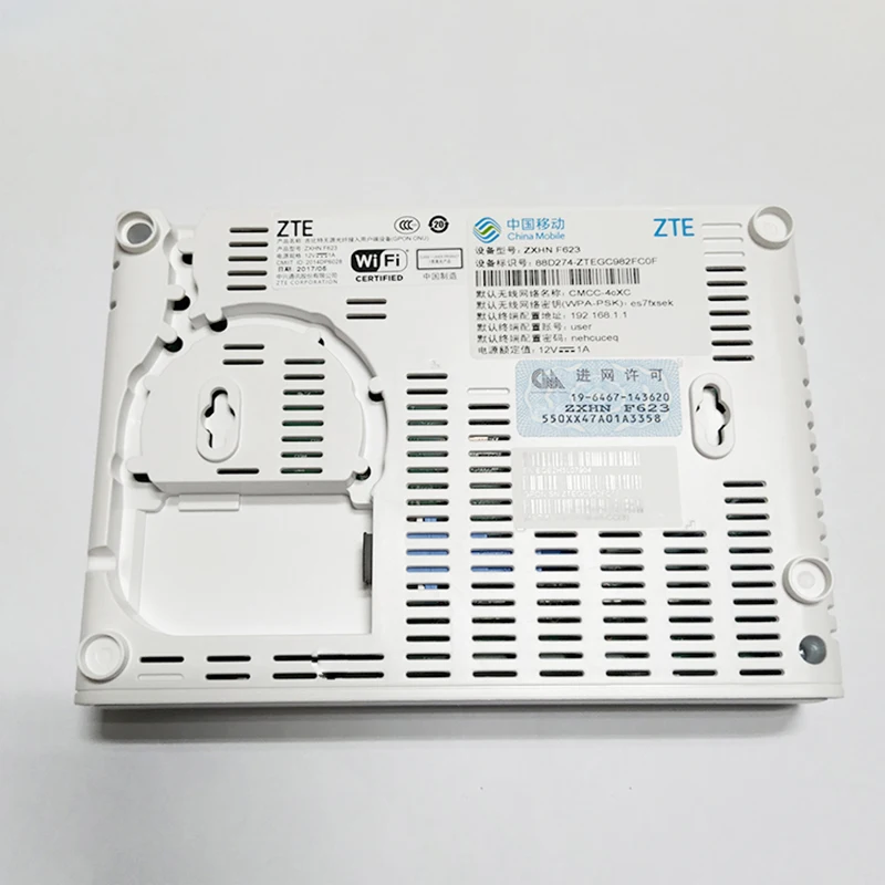10 шт. 100% новый fibra optica ZTE F623 6 0 FTTH GPON ONU ONT роутер с 1GE + 3FE voice WIFI usb английский