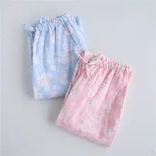 Осенняя брендовая домашняя одежда для девочек, женская повседневная одежда для сна с принтом, женские длинные ночные штаны, женские брюки из хлопка