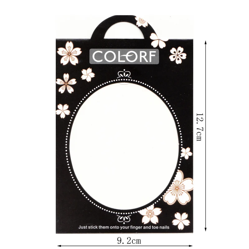 

1 SET OF PAPER CARD PACKAGE + PLASTIC SLEEVE RETAIL PACKAGE SUITABLE FOR SMALL SIZE NAIL STICKER DECAL