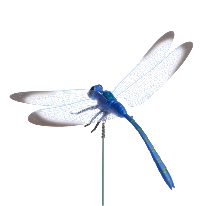 

Colorful Fairy Dragonfly On Stick Ornament Home Garden Vase Lawn Art Craft Decor