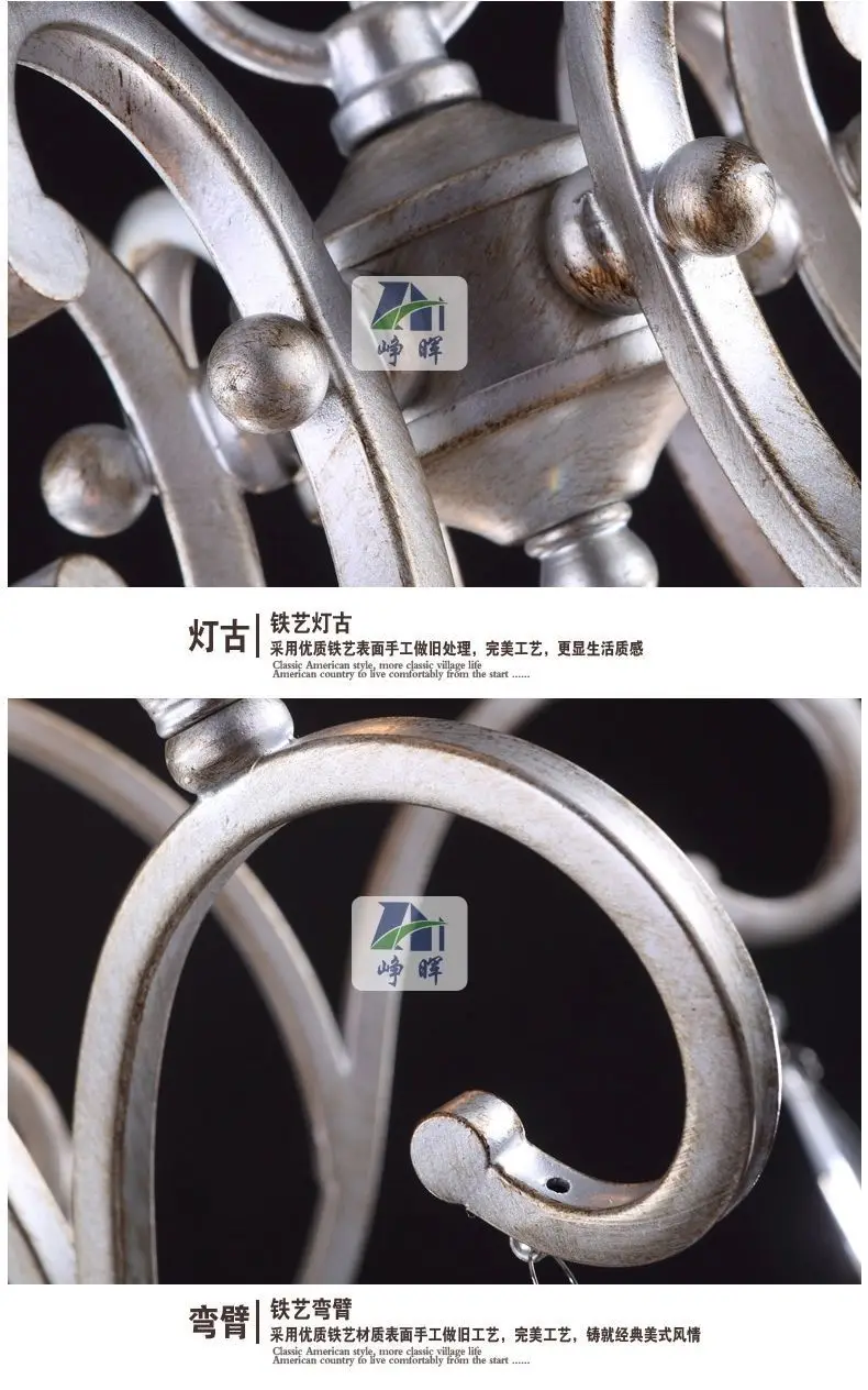 6/8 Arms Железный Кристалл Lustre de Cristal Роскошные канделябро хрустальные люстры cristal Sala