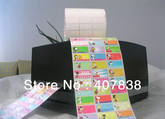 name printer sticker