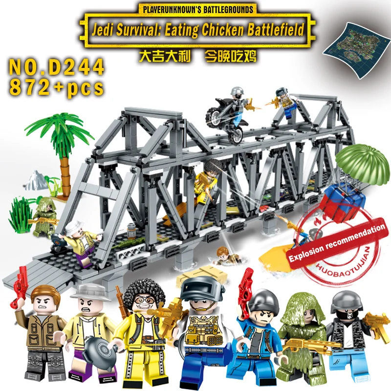 

legoINGly Weapons PUBG military army soldiers SWAT Police building blocks Mini bricks Figures DIY toys for children arma awp ww2