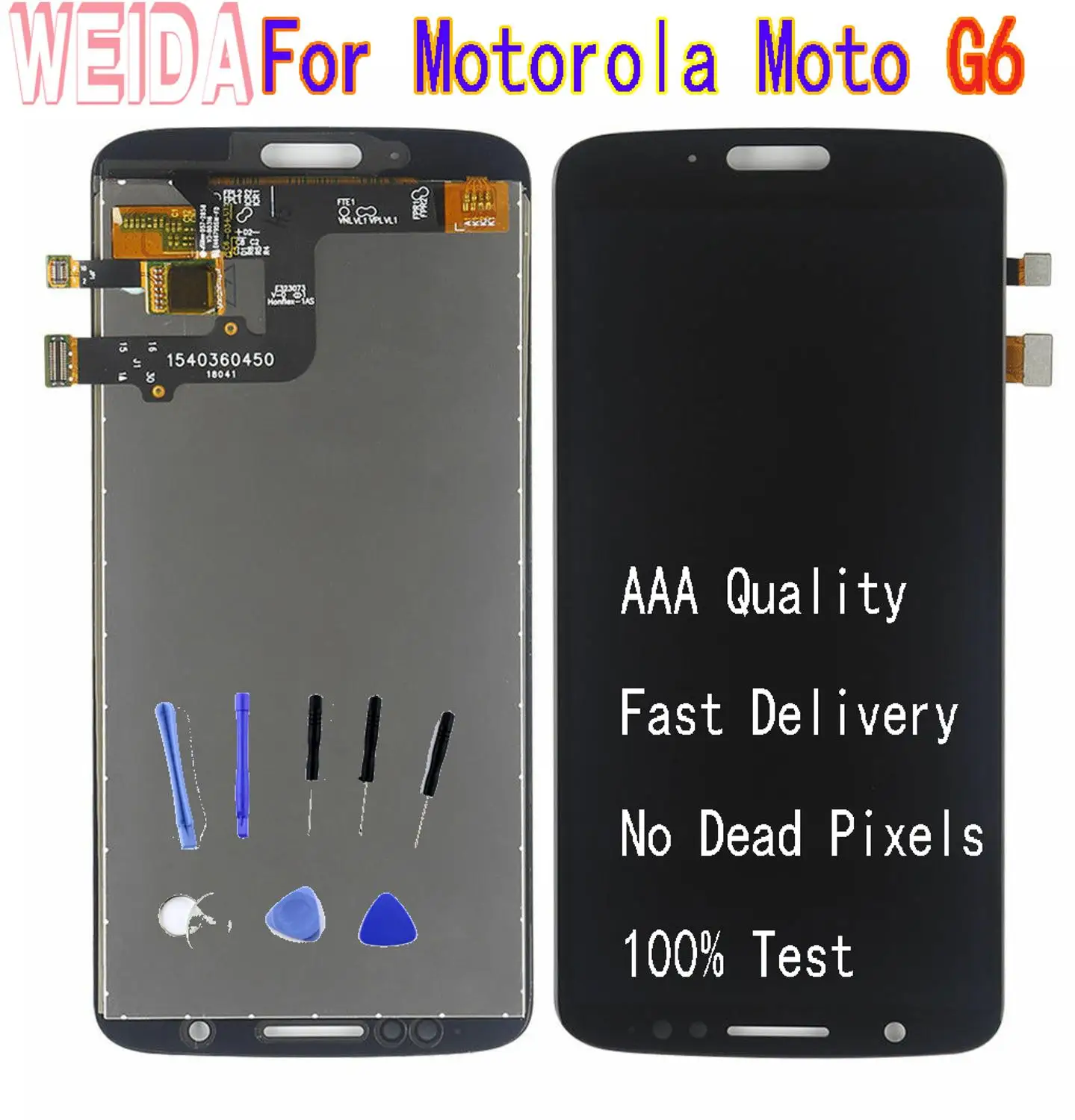 

For Motorola Moto G6 XT1925 XT1925-2 XT1925-4 LCD Display Touch Screen Digitizer Assembly Without Frame with free tool