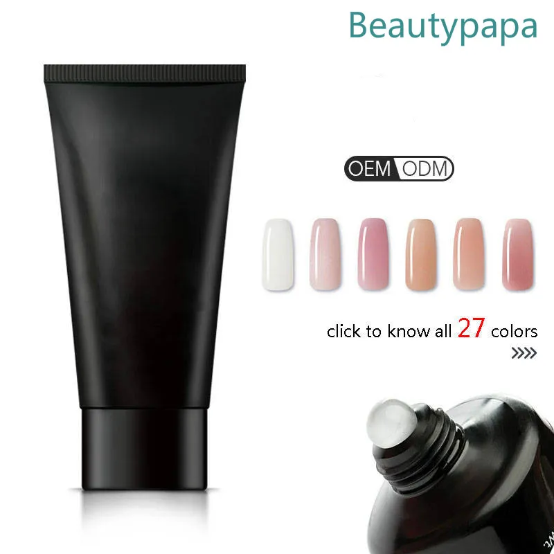 Beautypapa 30g Crystal Extend UV Nail Gel Extension Builder 26 Color Led Gel Nail Art Gel Lacquer Jelly Acrylic Nail Poly Gel