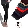 Women Winter Warm Leggings Skinny Stretch Fleece Pants Women Casual Faux Velvet Ankle-Length Legging Knitted Thick Slim Leggings ► Photo 1/6