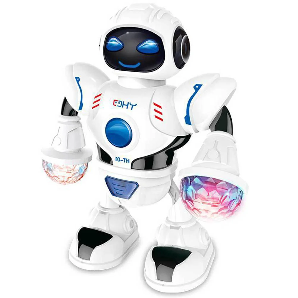 Движущийся для ребенка с музыкальным танцующим роботом новый год Забавный день рождения умная ходящая игрушка на батарейках электронный