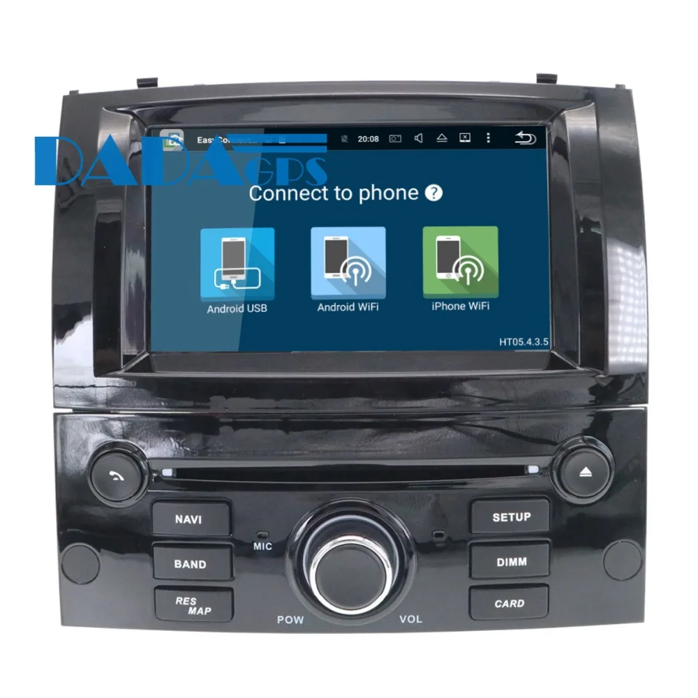 Excellent Android 8.0 7.1 Car Radio Stereo DVD Player GPS Headunit for Peugeot 407 2004-2006 2007 2008 2009 2010 Car Auto Audio Multimedia 2