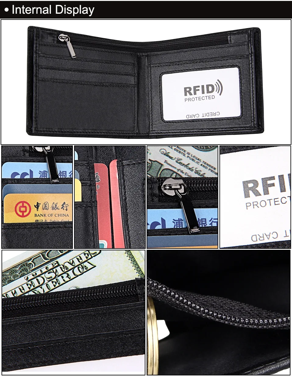 Для мужчин s Бумажник New Anti-theft кисть RFID Для мужчин бумажник CowLeather бумажник Crazy Horse кожа короткие Повседневное кошелек