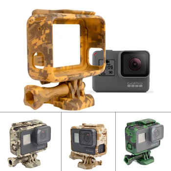 

For GoPro hero 7 Hero6 Hero5 Sports Camera Frame Drop-proof Cooling Camouflage Protective Housing Case For Gopro 5 Accessories