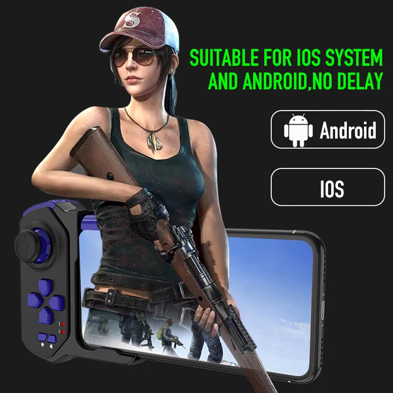 PUBG Controllers Goystick Bluetooth Single Hand PUBG Mobile Gamepad Wireless Portable Game Controller for iPhone Android Phone