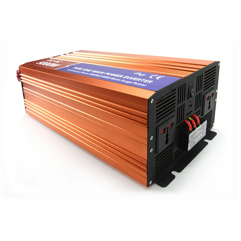 

MAYLAR 5000W 24VDC 110V/120V/220V/230VAC 50Hz/60Hz Peak Power 10000W Off-grid Pure Sine Wave Solar Inverter or Wind Inverter