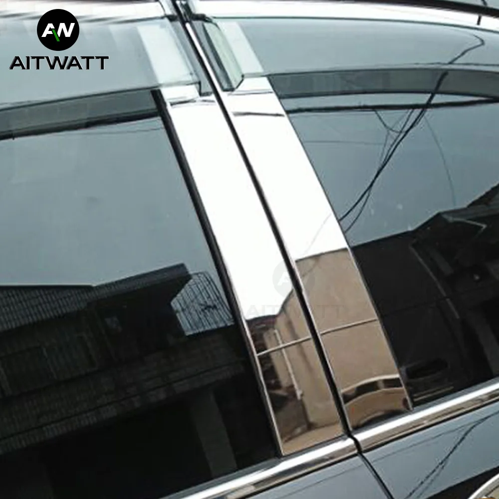 

For Honda Accord 7th 8th 9th 9.5th 2003-2017 Stainless Steel Center Pillar B+C Window Trim Mouldings Decoration Car Styling 6Pcs