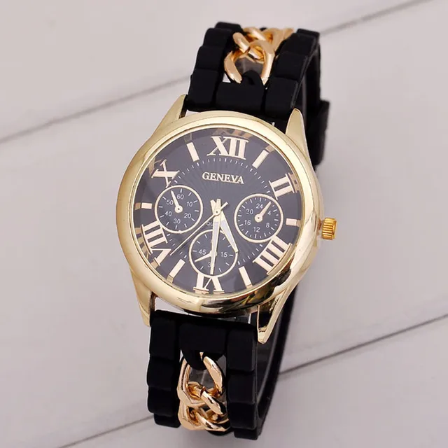 Geneva Watches Fashion Women Girl Bracelet Watch Silicone Roman Numerals Quartz Geneva Watches Fashion Women Girl Bracelet Watch Silicone Roman Numerals Quartz