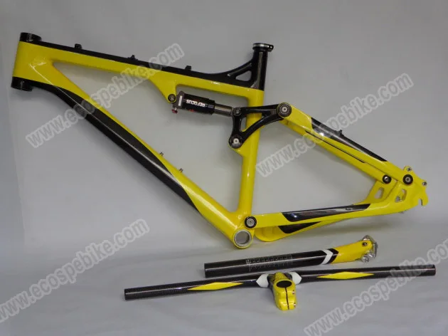 New 2014 OEM Super Light Full Suspension Track Mountain 1k T1000 Mtb Carbon Bicycle Frame Size 17'' /15'' Only 1100gBB68 | Спорт