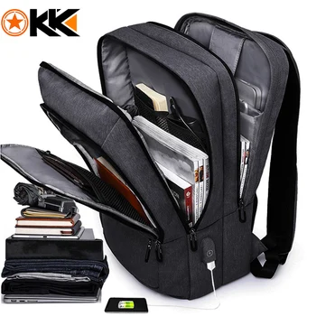 

KAKA Casual Men Backpack USB Charge Large Capacity Travel bag 15.6" Laptop Backpack schoolbag for teens mochila women back pack