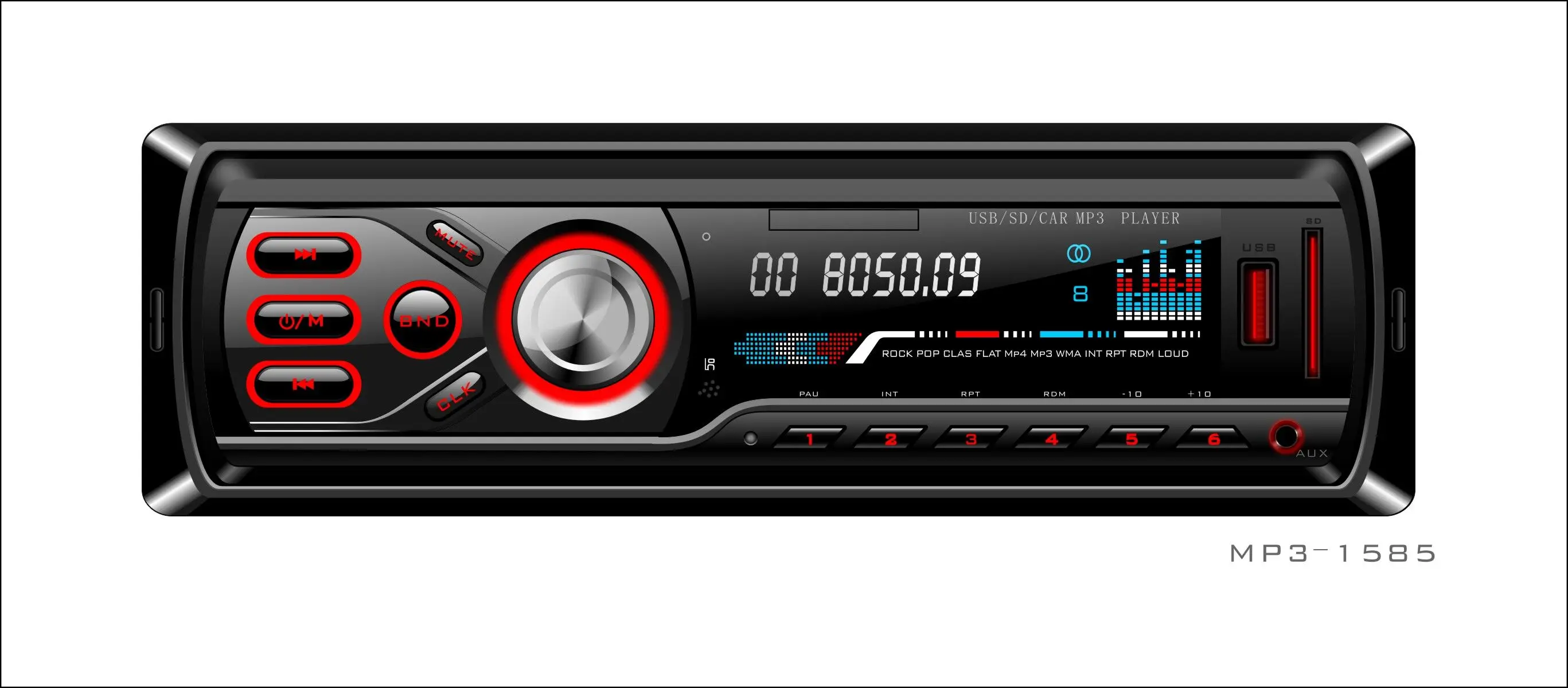 LTBFM 1 Din автомагнитола автомобильная стереосистема Bluetooth FM/USB/AUX-in приемник 12V In-Dash 1 din автомобильный MP3 радио с пультом дистанционного управления - Формат цифровых медиаданных: Low powwer LCD BT