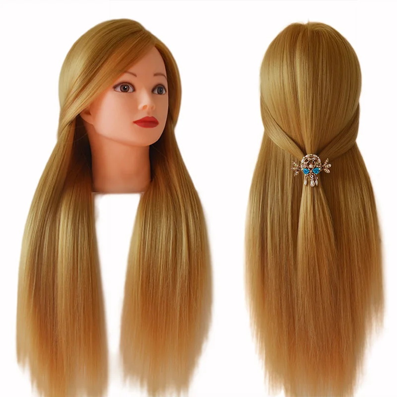 24inch Long Blonde Hair Mannequin Head For Hairdressing Training Heads Dummy Head Mannequin Manikin Head for Sale Nice Maniqui 24inch Long Blonde Hair Mannequin Head For Hairdressing Training Heads Dummy Head Mannequin Manikin Head for Sale Nice Maniqui