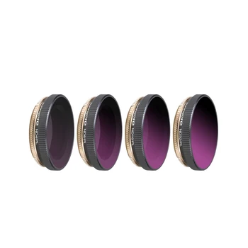 

4Pcs ND4/PL ND8/PL ND16/PL ND32/PL Adjustable Lens Diving Filters for DJI OSMO Action Camera