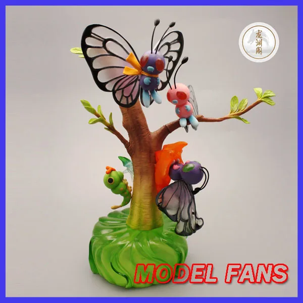 

MODEL FANS IN-STOCK 20cm Pocket Monsters Butterfree Caterpie Metapod GK resin statue figure for Collection