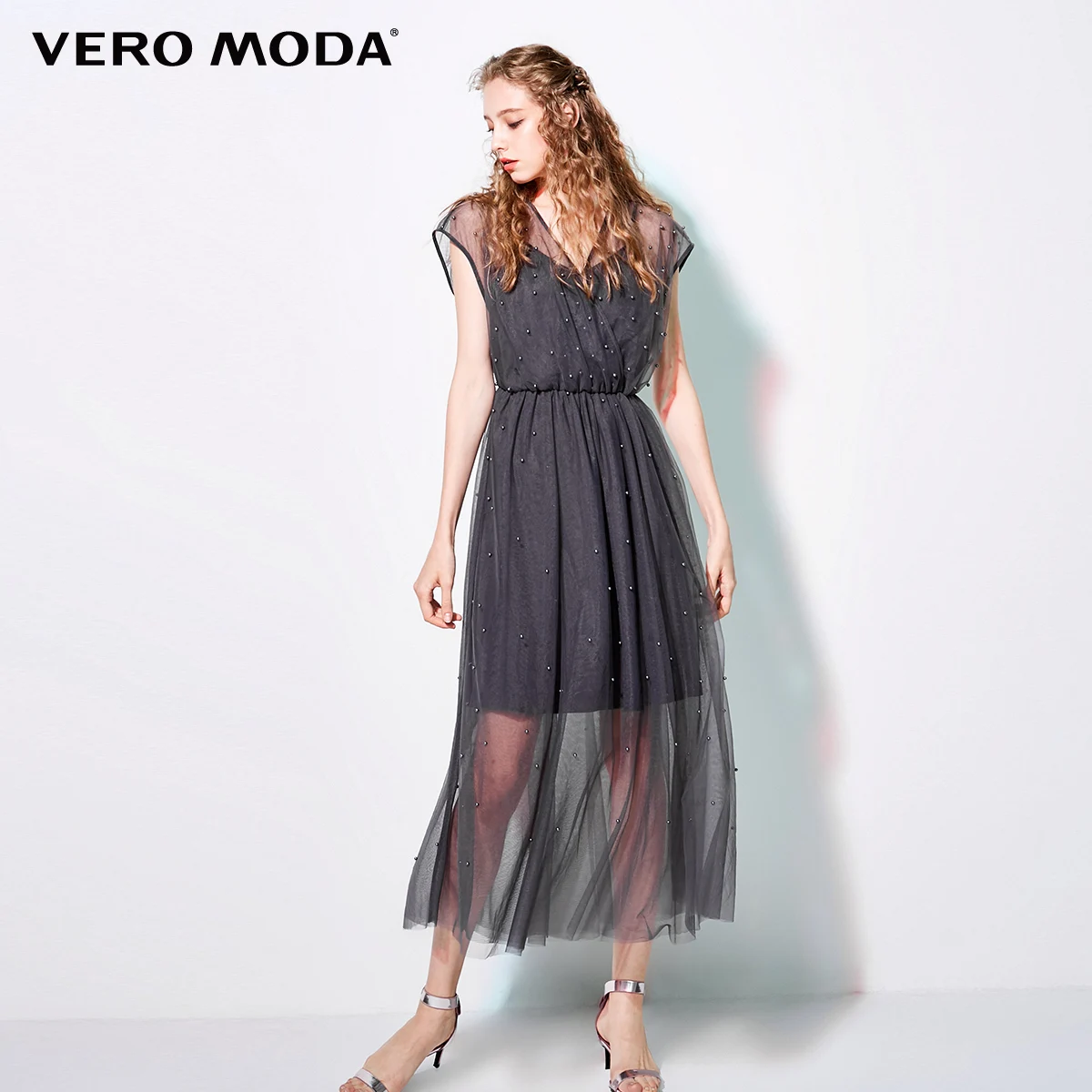 Vero Moda новое женское вечернее платье без рукавов с v-образным вырезом | 31847A505