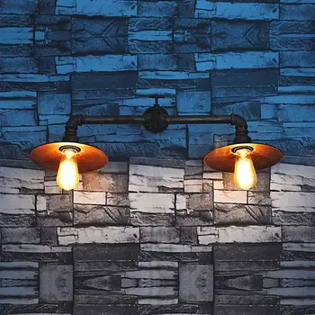 

Loft Style Iron Water Pipe Lamp Industrial Vintage Wall Light Fixtures For Home LED Wall Sconce Indoor Lighting Lampara