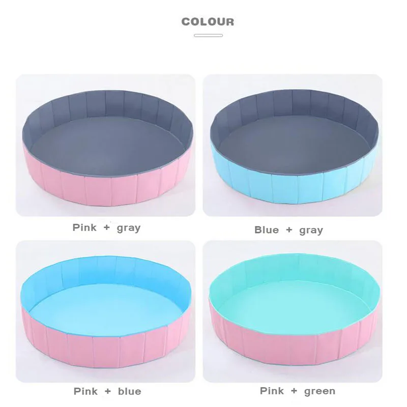  Foldable Dry Pool for Children Kids Round Soft Ocean Ball Pool Pit Game Toddler Playpen Children Bi