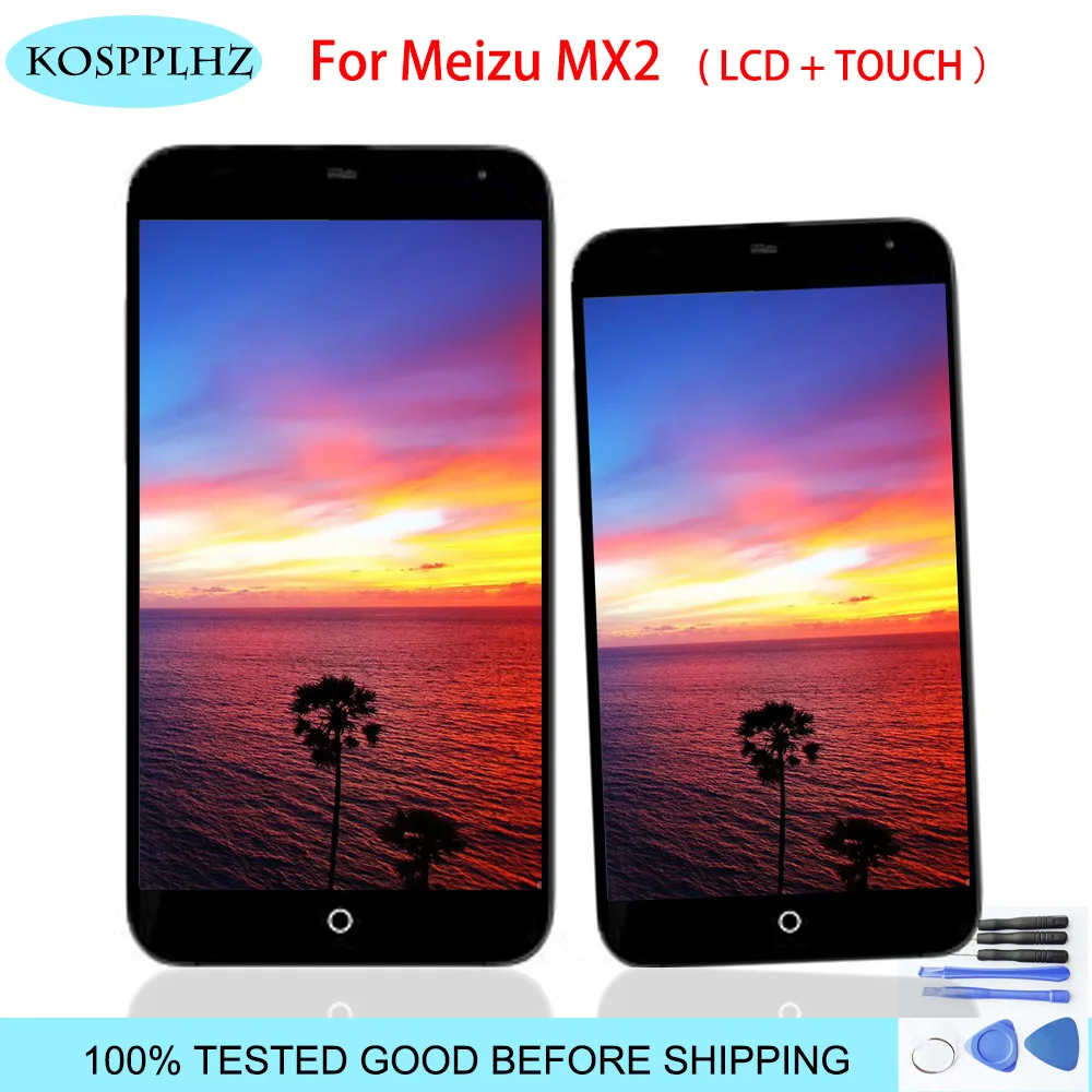 ЖК дисплей 4 дюйма для Meizu MX2 + сенсорный экран высококачественный с дигитайзером в