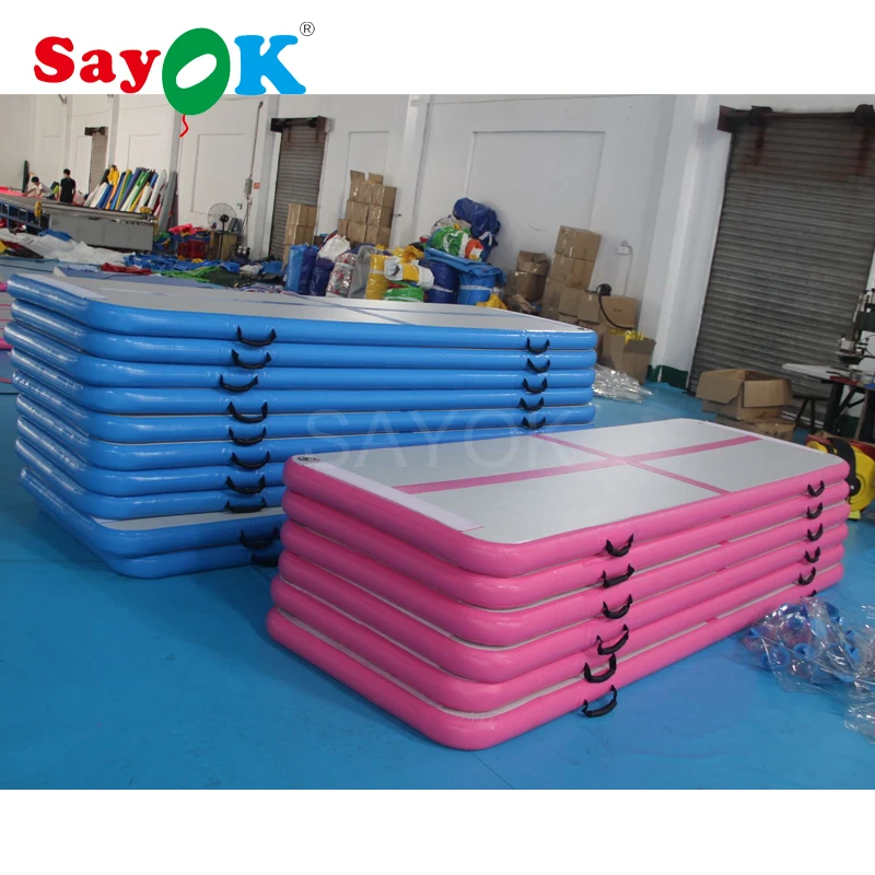 300x90x10cm Customized Inflatable Gymnastics Tumbling Mat Inflatable Gym Mat for salein