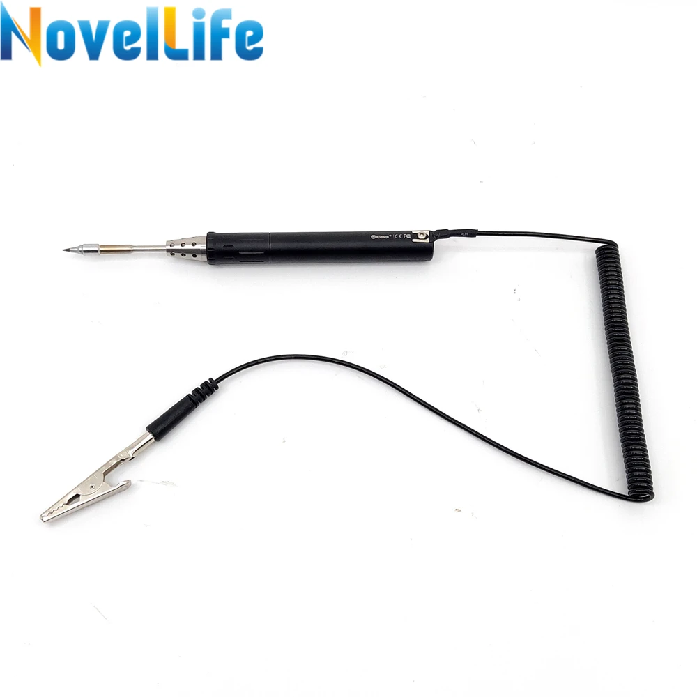 Cable clamp 1.5 Meter Anti static Spring Grounding Wire Clamp Earth Cable Alligator Clip to U Terminal for TS100 TS101 Pine64 Soldering Iron