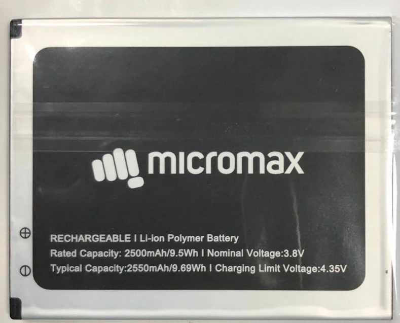 

NEW Mobile Phone Battery 3.8V 2550mAh for Micromax ACBPR25M06 battery