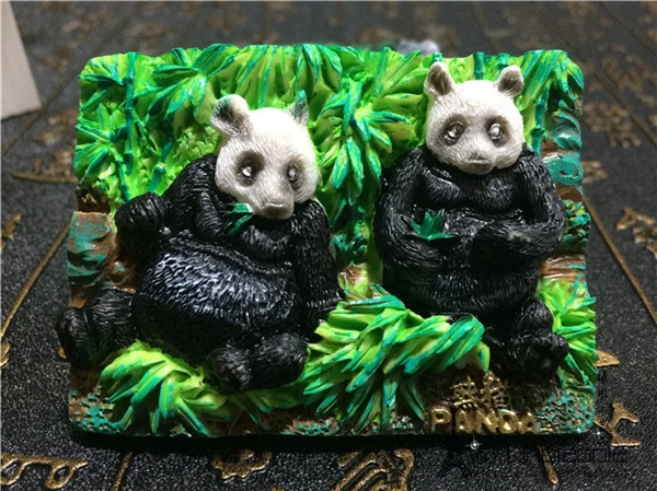 Chinese Panda Bear Tourist Souvenir Fridge Magnet - 8