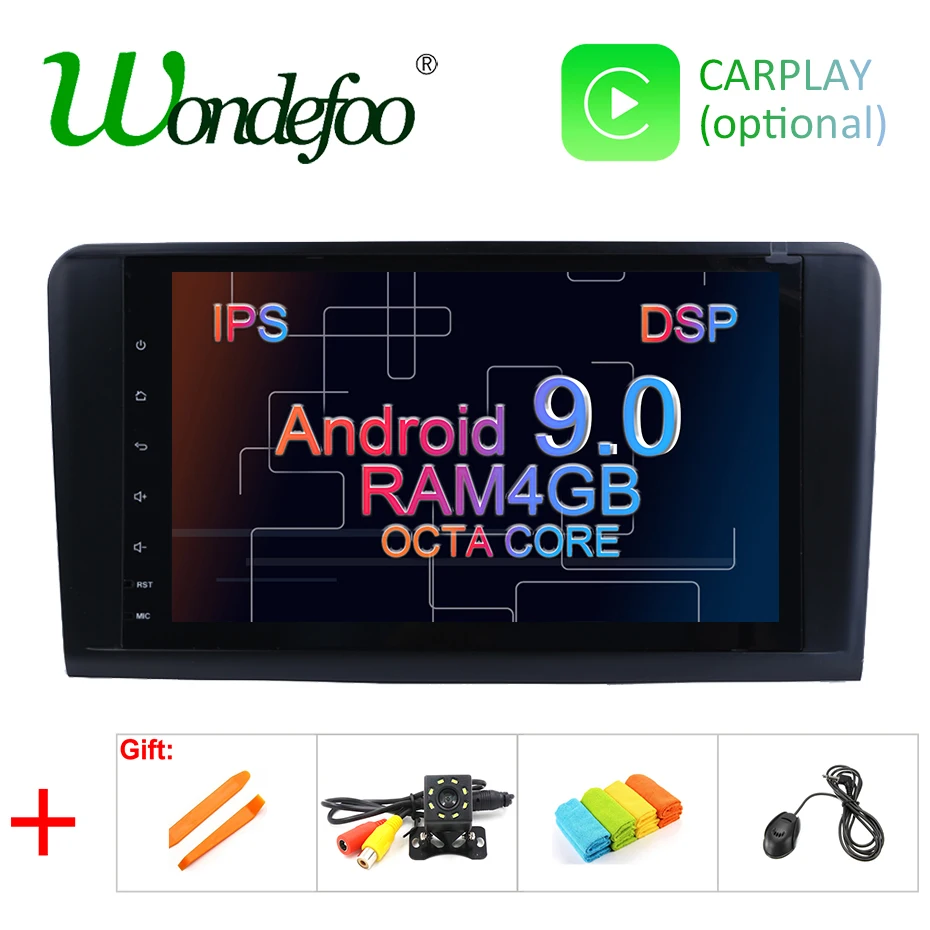 

Android 9.0 4G 64G car GPS For Mercedes Benz ML GL W164 ML350 ML500 GL320 X164 ML280 GL350 GL450 radio stereo navigation NO DVD