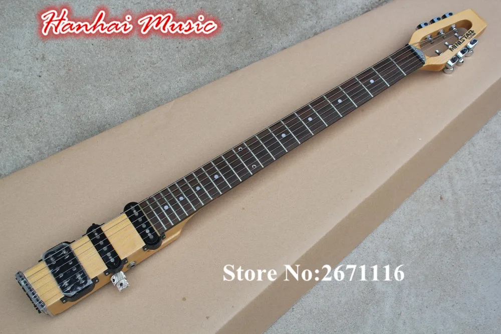 Горячая Sale 6 String Электрогитара для Путешествий Палисандр Гриф 3 Открытые Пикапы