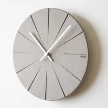 New design concrete wall clock silicone moulds DIY home craft molds silicone cement round plate molds