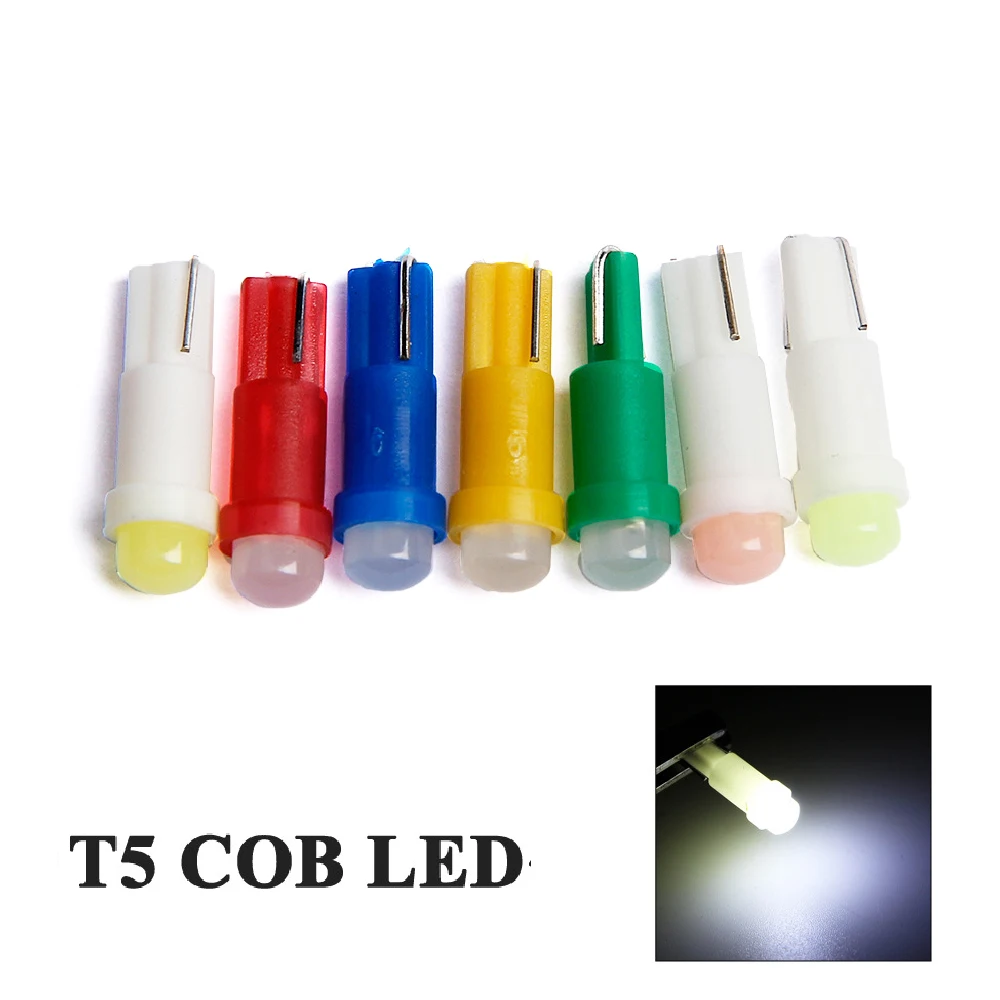 10 шт. T5 COB Led керамическая для приборной панели датчик прибора Клин база