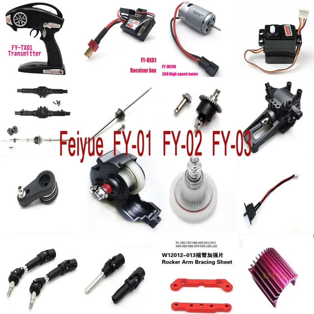 FY-02 FY-03 1//12 RC Autos Teile FY-M390 wivarra f/ür Feiyue 390 Hochgeschwindigkeitsmotor FY-01