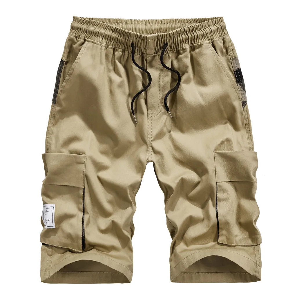 Fashsiualy бермуды masculina мужские летние повседневные свободные в стиле пэтчворк комбинезоны пляжные спортивные шорты брюки шорты мужские